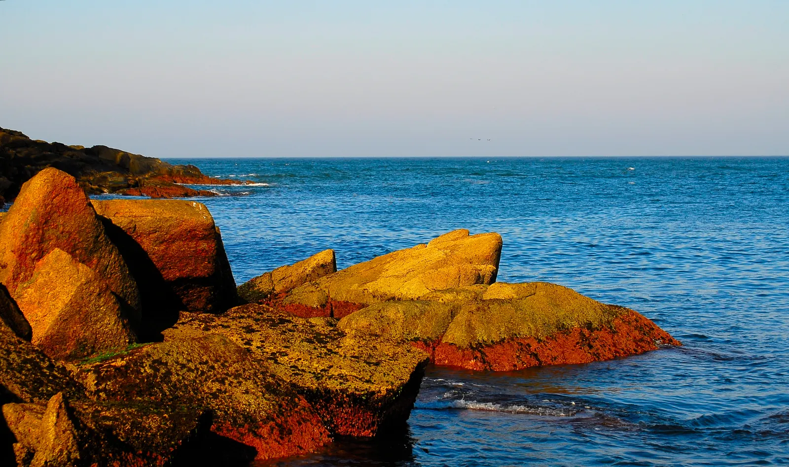Pedras na Praia da Ferrugem, em Garopaba